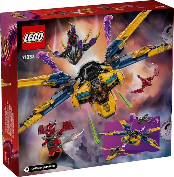 LEGO 71833 NINJAGO Ras and Arina’s Storm Superjet