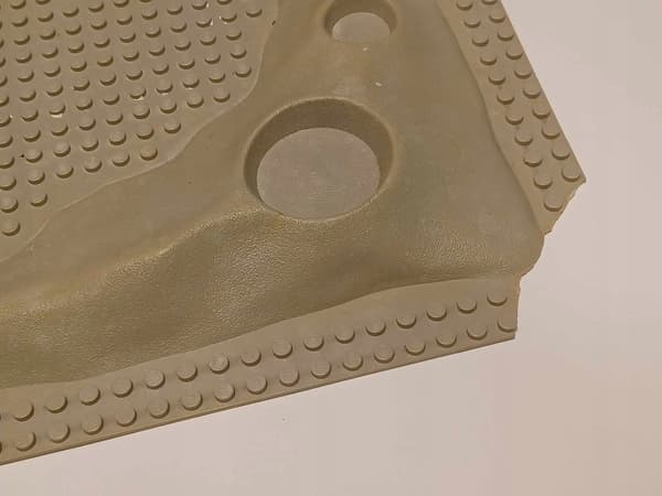 190A32. LEGO thin building plate 32x32, damaged, 3D, 3947