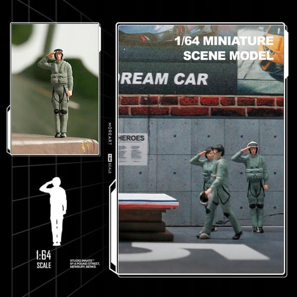 1:64 Hand-painted human figures Trains Architectural figures Figures Man