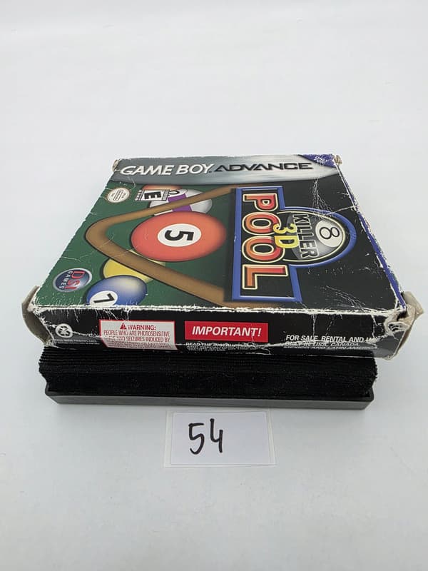 GAME BOY ADVANCE KILLER 3D POOL – ORIGINAL CARDBOARD BOX