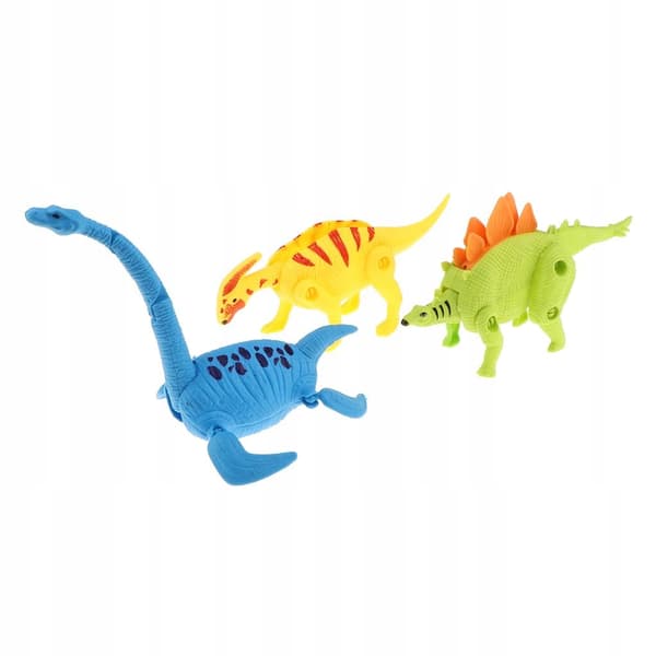 Set of 10 Multi-coloured Assorted Dinosaur Figure Eggs in a Gift Box