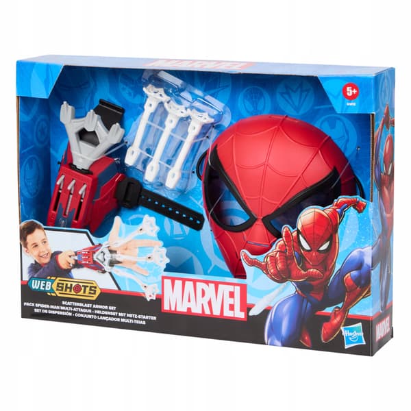 SPIDER-MAN MASK WITH WEB-SHOTTER SET: WEB-SHOOTING COSTUME 2-in-1