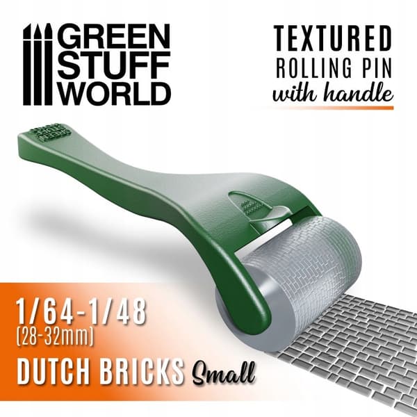 Green Stuff Rolling Pin Handle – Dutch Bricks, Small