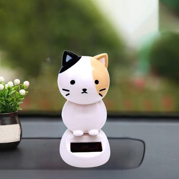 Solar-powered Creative car interior Plastic white and black Pointear