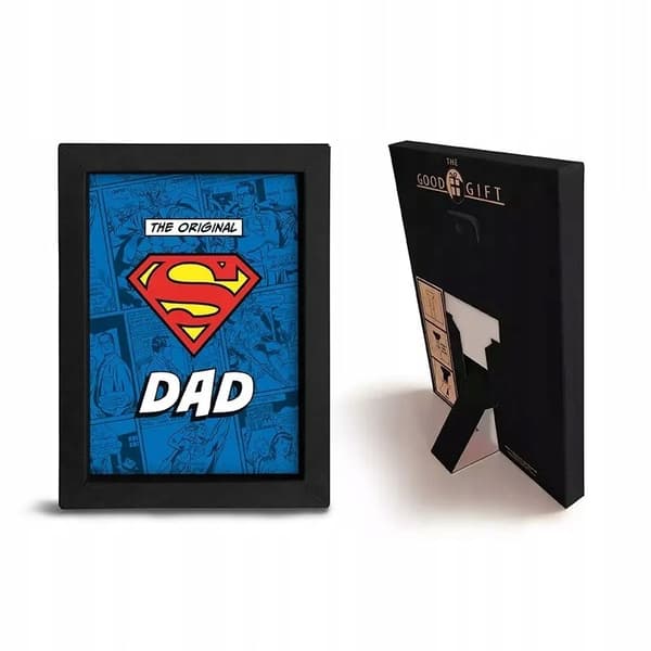 DC Comics. Framed print, 15x20 cm, Super Dad.