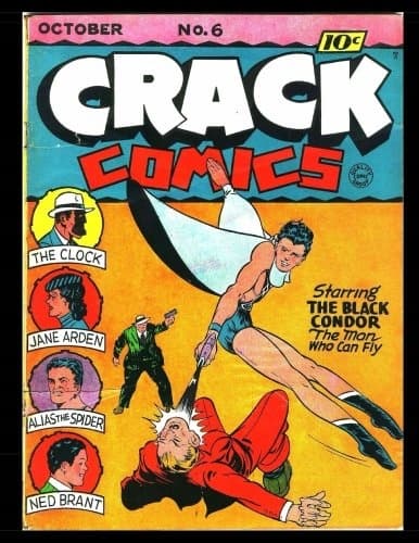 Crack Comics #6: Golden Age Superhero Comic 1940