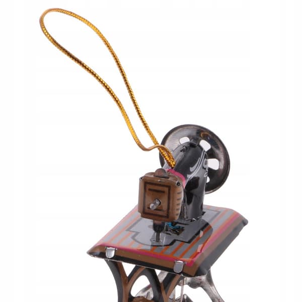 Mini sewing machine Model tin toy Collectables Hanging decoration