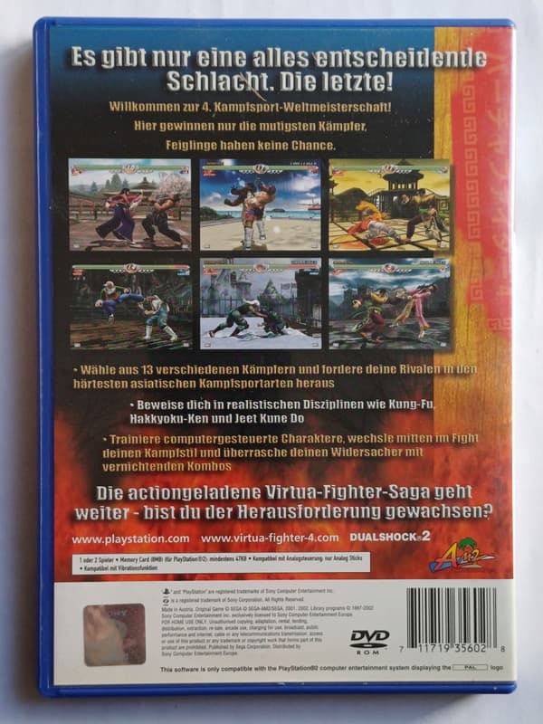 Virtua Fighter 4, PlayStation 2, PS2
