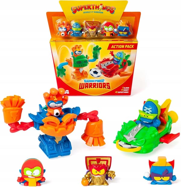 Superthings Warriors Action Pack: SLIDER ROBOT SET & FIGURES by MagicBox
