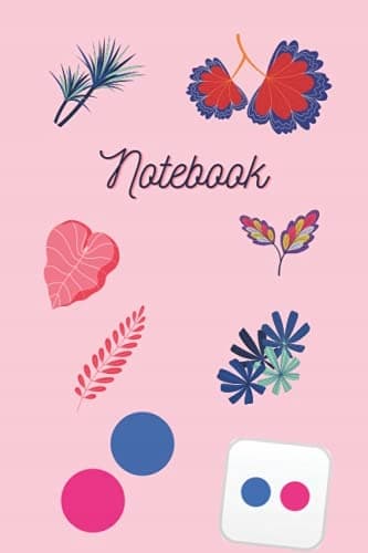 Notebook: A classic-style, colourful, blank, lined notebook