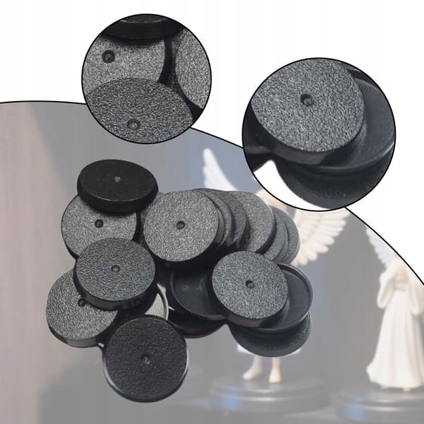 Miniatures: Model Bases – 1.10-inch Mini Table Games Storage Set for Wargames – 20 pieces