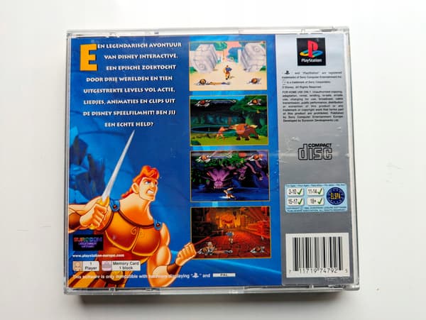 *** DISNEY'S ACTION GAME FEATURING HERCULES FOR PLAYSTATION 1 (PS1, PSX, PSONE) ***