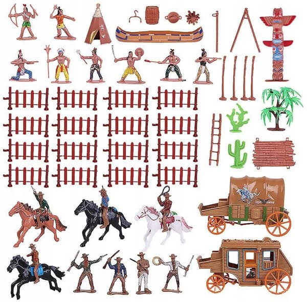 TIN SOLDIERS: INDIANS – MEGA WILD WEST SET