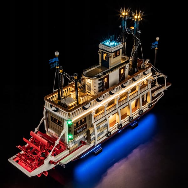 Lighting set for the LEGO IDEAS River Steamer 21356
