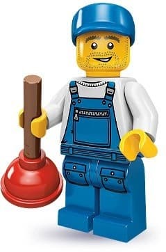 Lego minifigures 71000 Series 9 Plumber col09-16