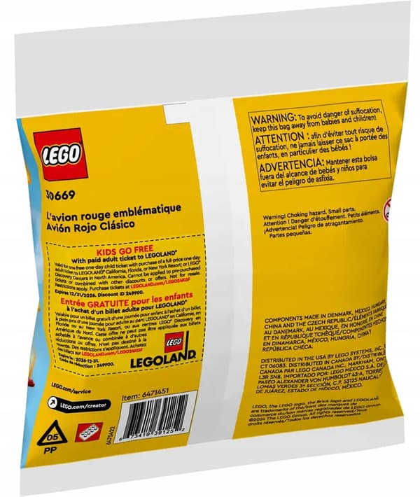 30669 - LEGO Creator - Iconic Red Aeroplane