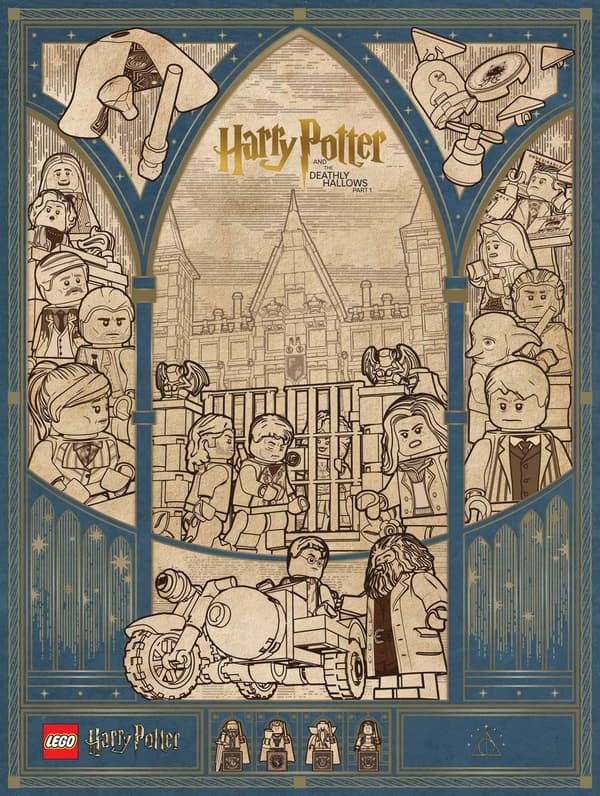 4 LEGO Insiders VIP Harry Potter posters, second edition, Sets 5–8. 5009593