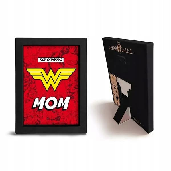 DC Comics. 15x20 cm framed print, Super Mom.