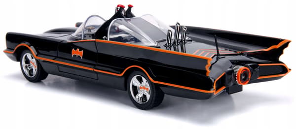 BATMAN BATMOBILE WITH LIGHTS AND JADA FIGURES