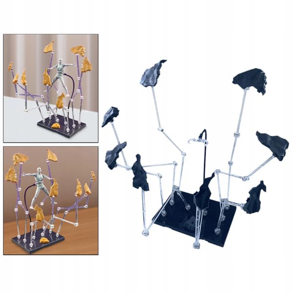 Action figure display stand, Sturdy, Creative, Doll model display stand – Grey
