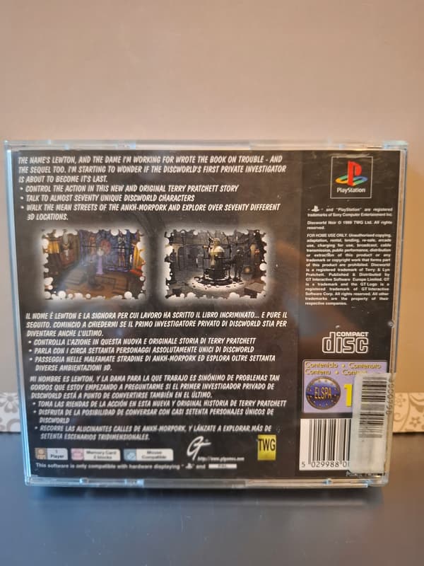 DISCWORLD NOIR GAME FOR THE PS1