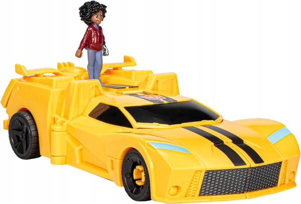 Transformers EarthSpark Bumblebee Spin Changer, Mo Malto figure, ages 6+