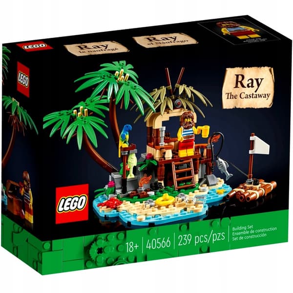 LEGO IDEAS SET - 40566 - RAY, STRANDED ON A DESERT ISLAND