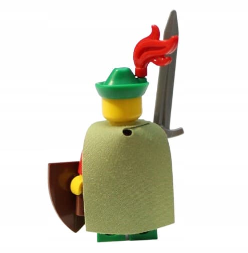 LEGO Castle Figure – Forestman with a cape + sword + shield