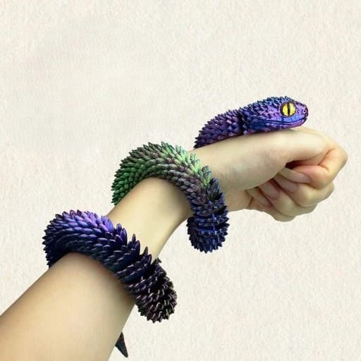 3D Snake – Flexible Jointed Stress-Relief Toy Figurine