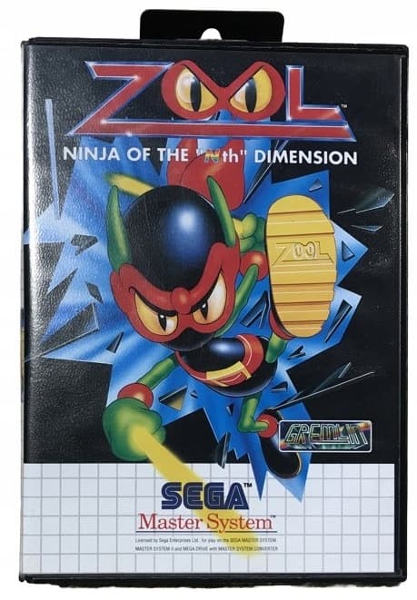 ZOOL NINJA OF THE "NTH" DIMENSION SEGA MASTER SYSTEM