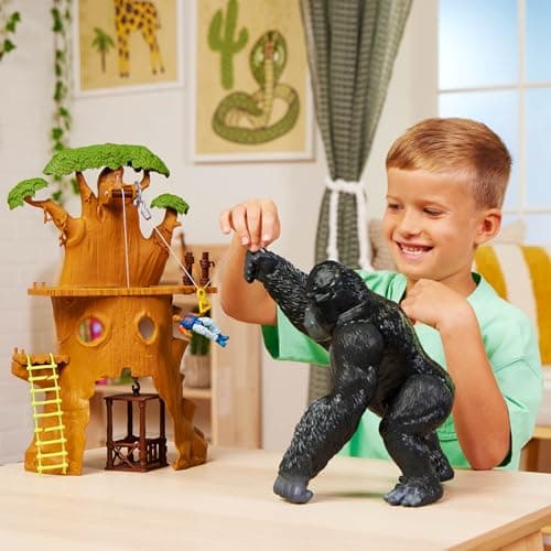 Terra by Battat – Jungle Expedition Playset with Silverblack Gorilla Figure