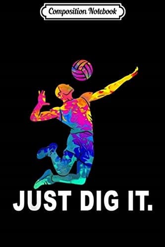 Composition Notebook: Volleyball Team Spirit – Setter and Spike Practice Journal/