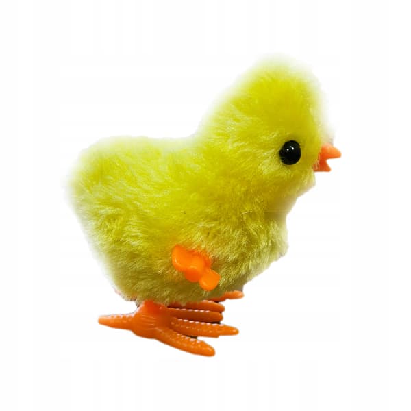 SPIN-ROLL CHICKEN, YELLOW HEN, JUMPING CHICK, EASTER, SPRING, COUNTRYSIDE