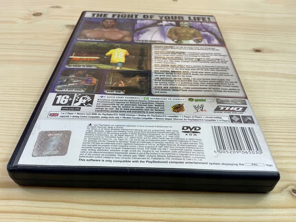 SMACK DOWN VS RAW 2006 disc – very good+ condition, complete PS2 set