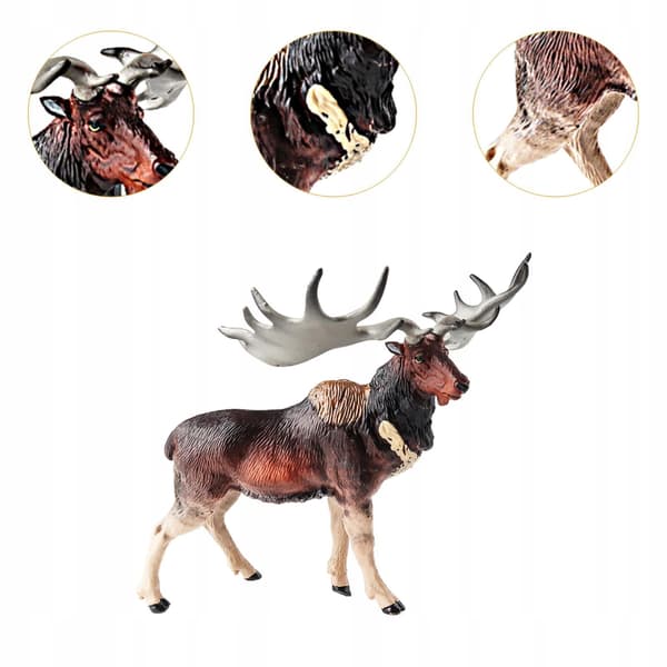 Simulated animals Birthday present Realistic party Favour Moose model