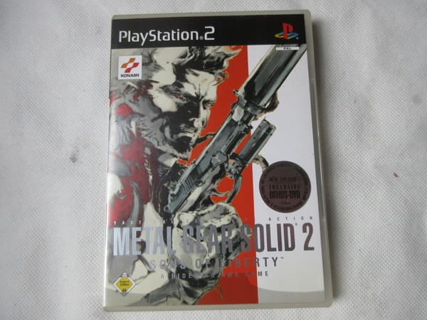 ORIGINAL METAL GEAR SOLID 2 GAME – BONUS 2 SONY PLAYSTATION PS2 DISCS