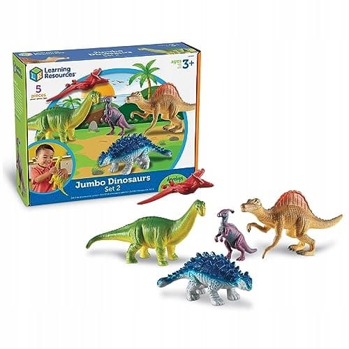 Learning Resources Jumbo Dinosaurs Set 2, Multicoloured LER0837