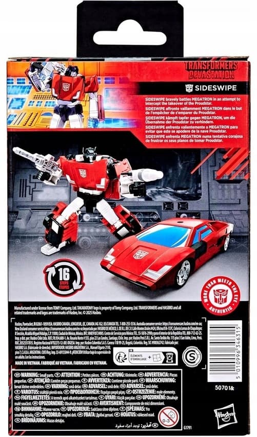 TRANSFORMERS Sideswipe Studio Series Devastation Action Figure by Hasbro – 16 STEPS