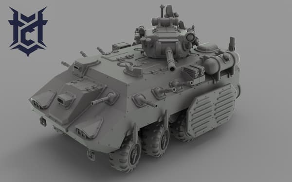 PACER Red Pilgrim Armoured Troop Carrier Miniature