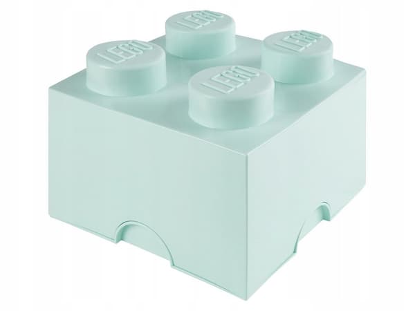 LEGO Brick Storage Box, set of 2 (blue and light blue)