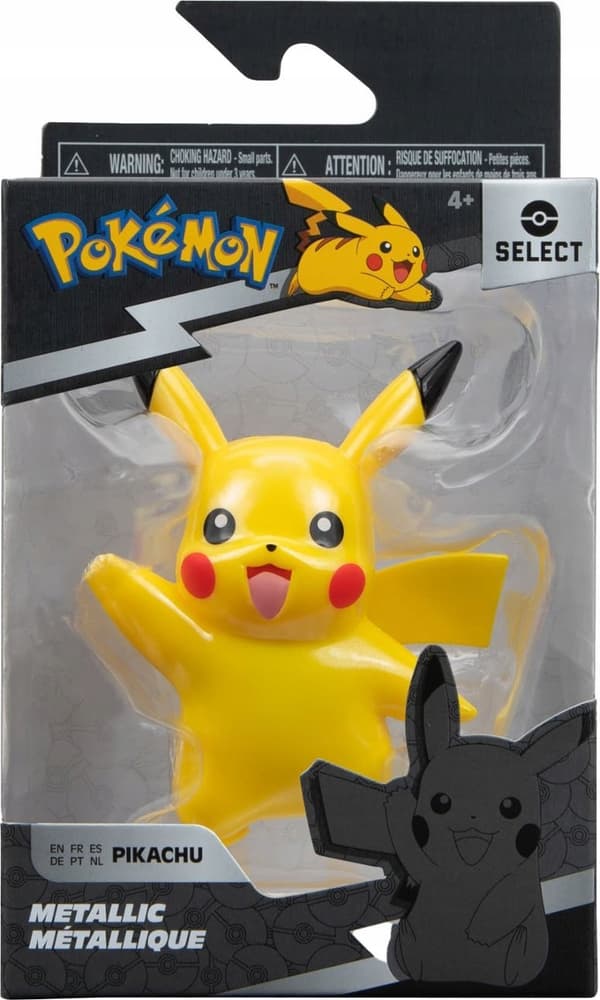 POKEMON Select Metallic PIKACHU Figurine