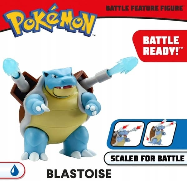 POKEMON Blastoise Turtok Figurine with Attack Function