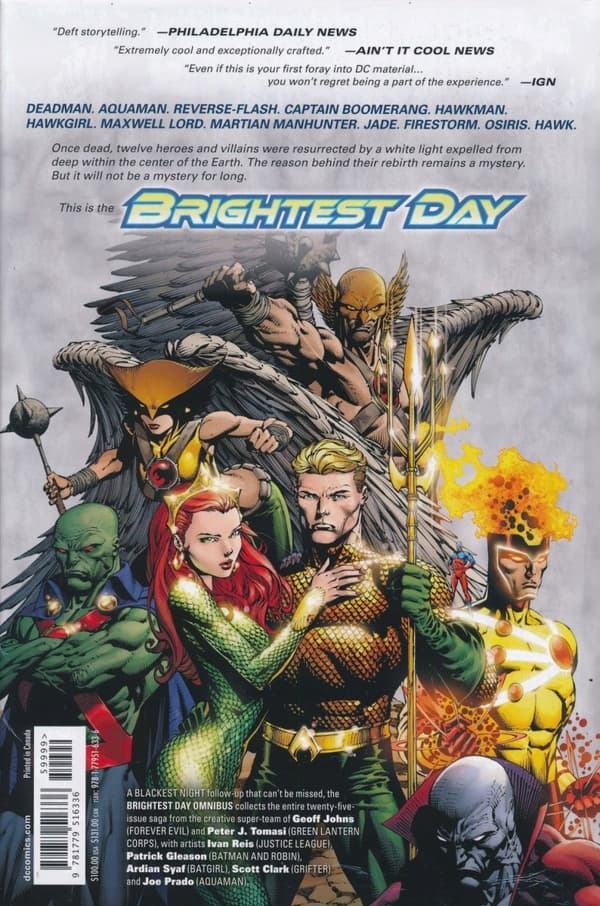 Brightest Day Omnibus (2022 Edition) by Geoff Johns