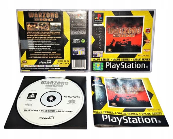 Warzone 2100 PlayStation (PSX) 3XA DISC + DB