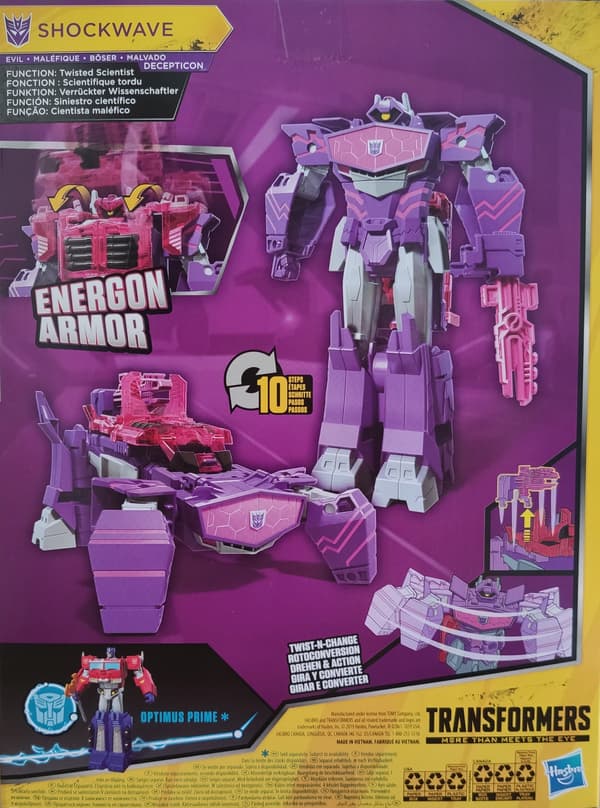 Transformers Shockwave CYBERVERSE Energon Armour