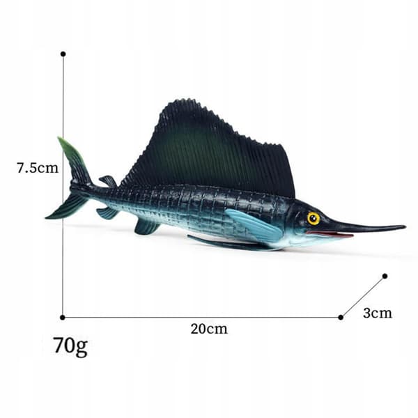 Simulation Marine Animal Figures, Educational Science Toy: Sailfish