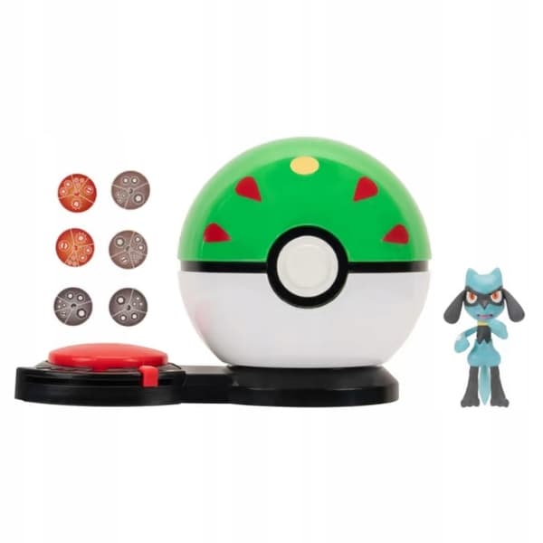 POKÉMON SURPRISE ATTACK GAME SET, SERIES 3: DUEL + RIOL FIGURINE