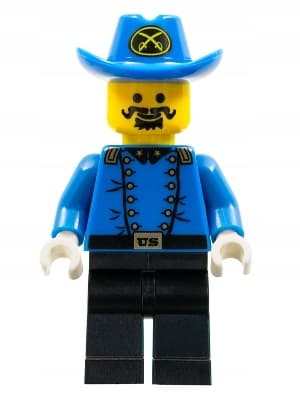 LEGO ww001 Western – Cavalry Colonel Figure.
