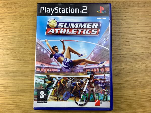 SUMMER ATHLETICS – game disc in very good+ condition, complete PS2 set