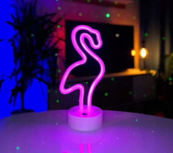 NEON FLAMING USB/BATTERY-POWERED LED LAMP – A GREAT GIFT